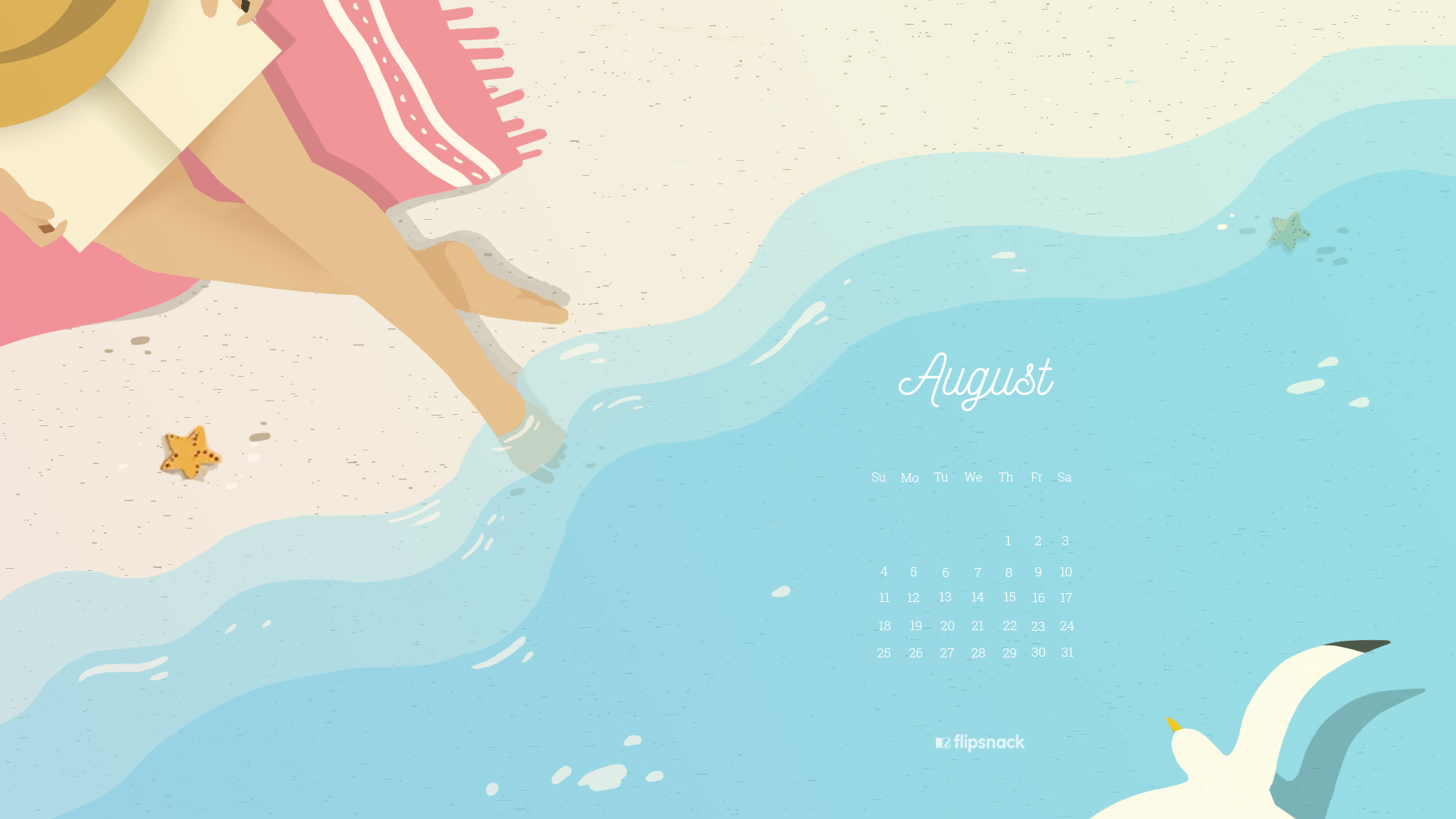 August Wallpaper Calendars Flipsnack