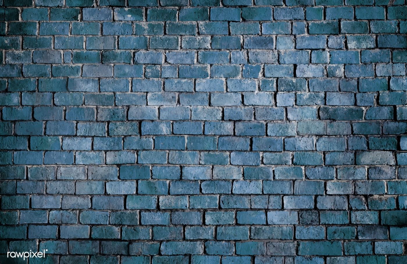 Blue Textured Brick Wall Background Image By Rawpixel