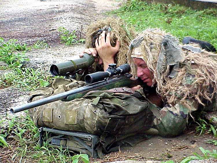 Usmc Sniper Team Sniper and spotter