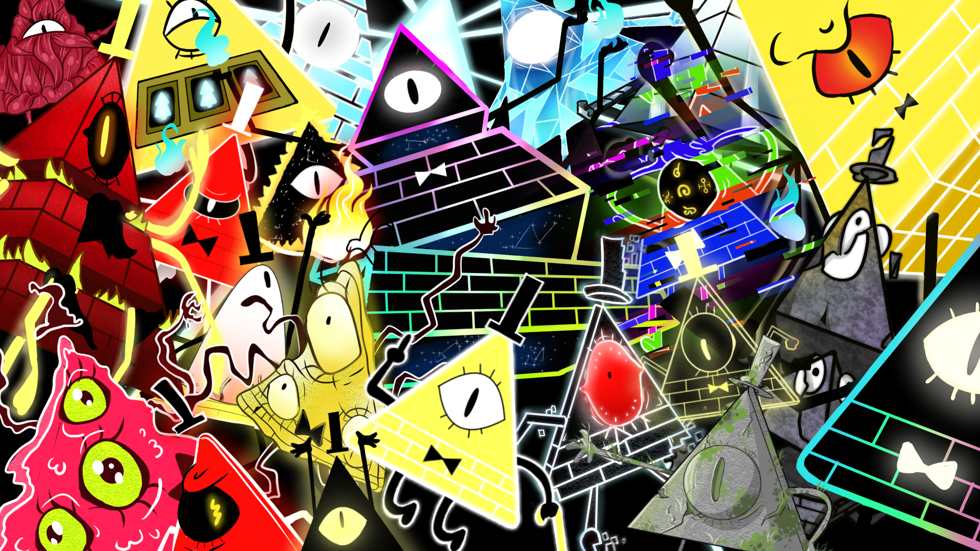 Bill Cipher All Forms Wallpaper By Z3llychan