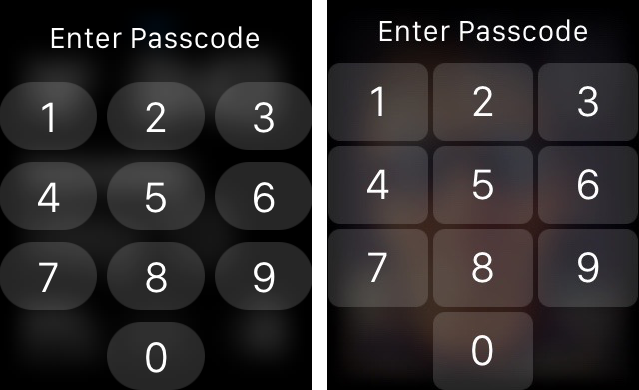 New In Watchos A Bigger Square Keypad