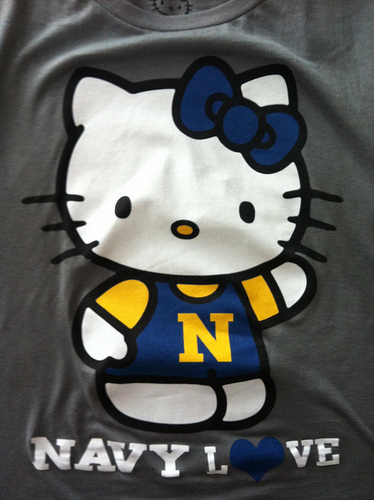 For Memorial Day Wearing The Hello Kitty Navy Tee Aaronistic Got Me