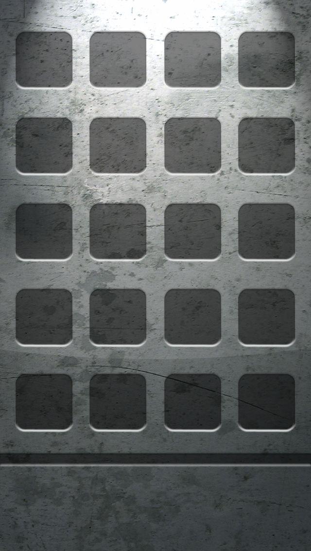 Metal Shelf iPhone Icon Wallpaper Cellphone 4k