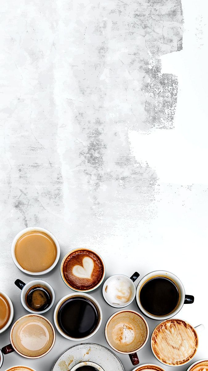 Coffee Mugs On An Abstract White And Gray Background Image