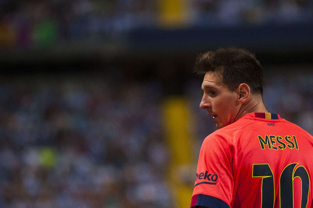 Lionel Messi In Fc Barcelona Amb