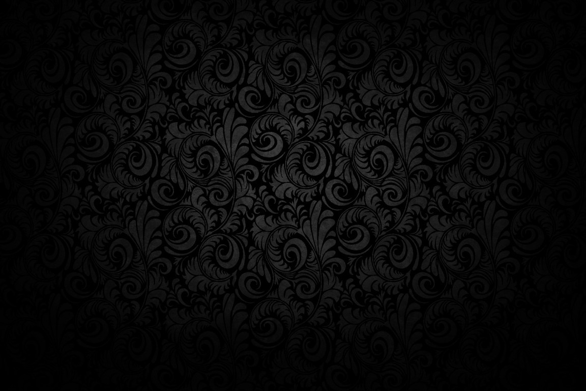 Black Damask Minimalistic Pattern Patterns Wallpaper