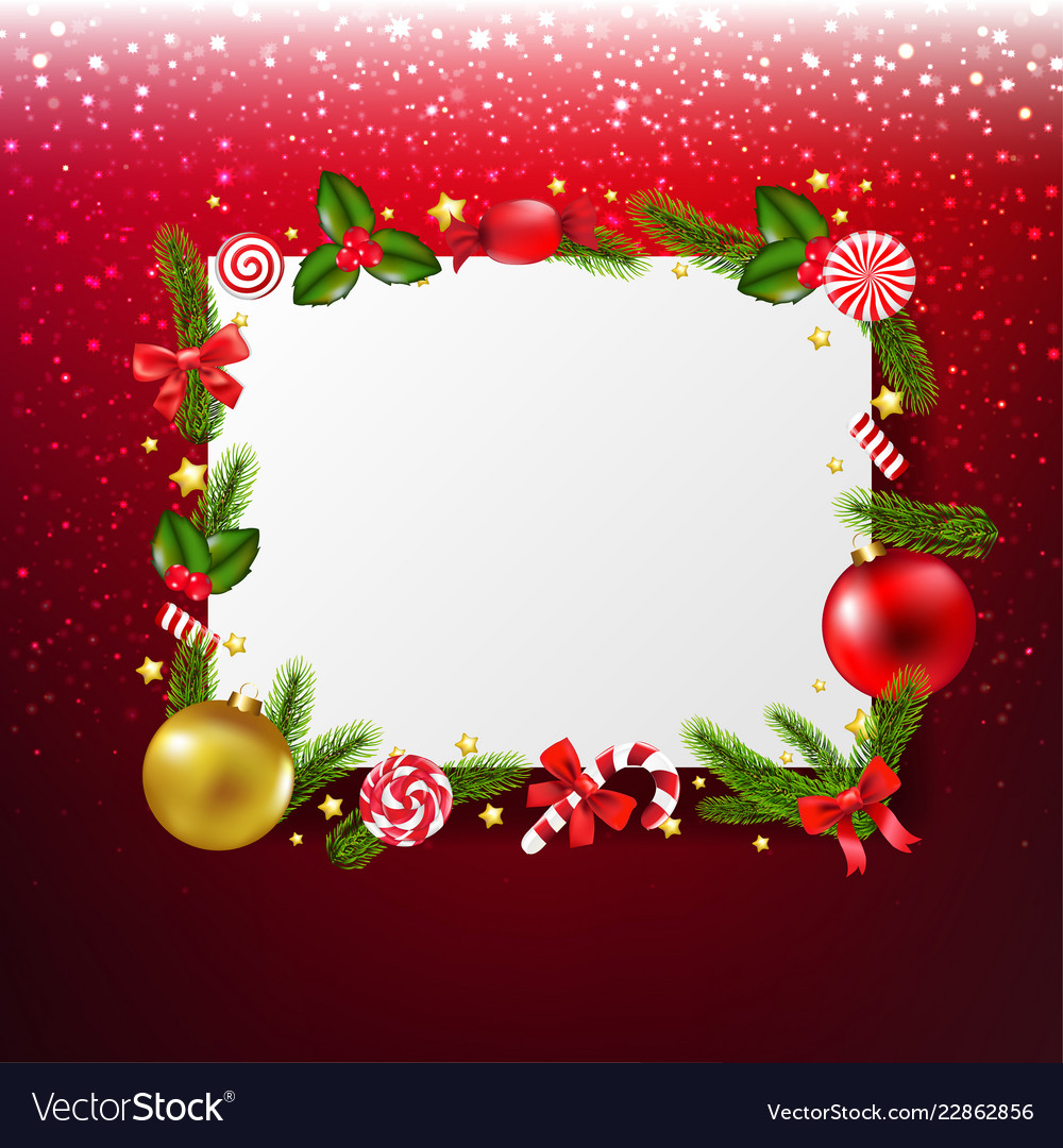 Free Download Xmas Banner With Red Glitter Background Royalty