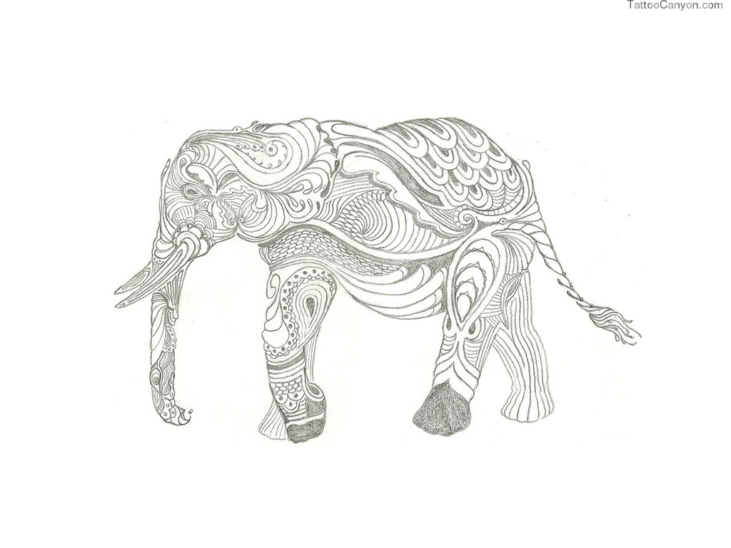 Elephant Design Wallpaper Designs Indian