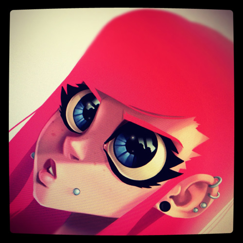 Pink Haired Instagram by Zatransis on