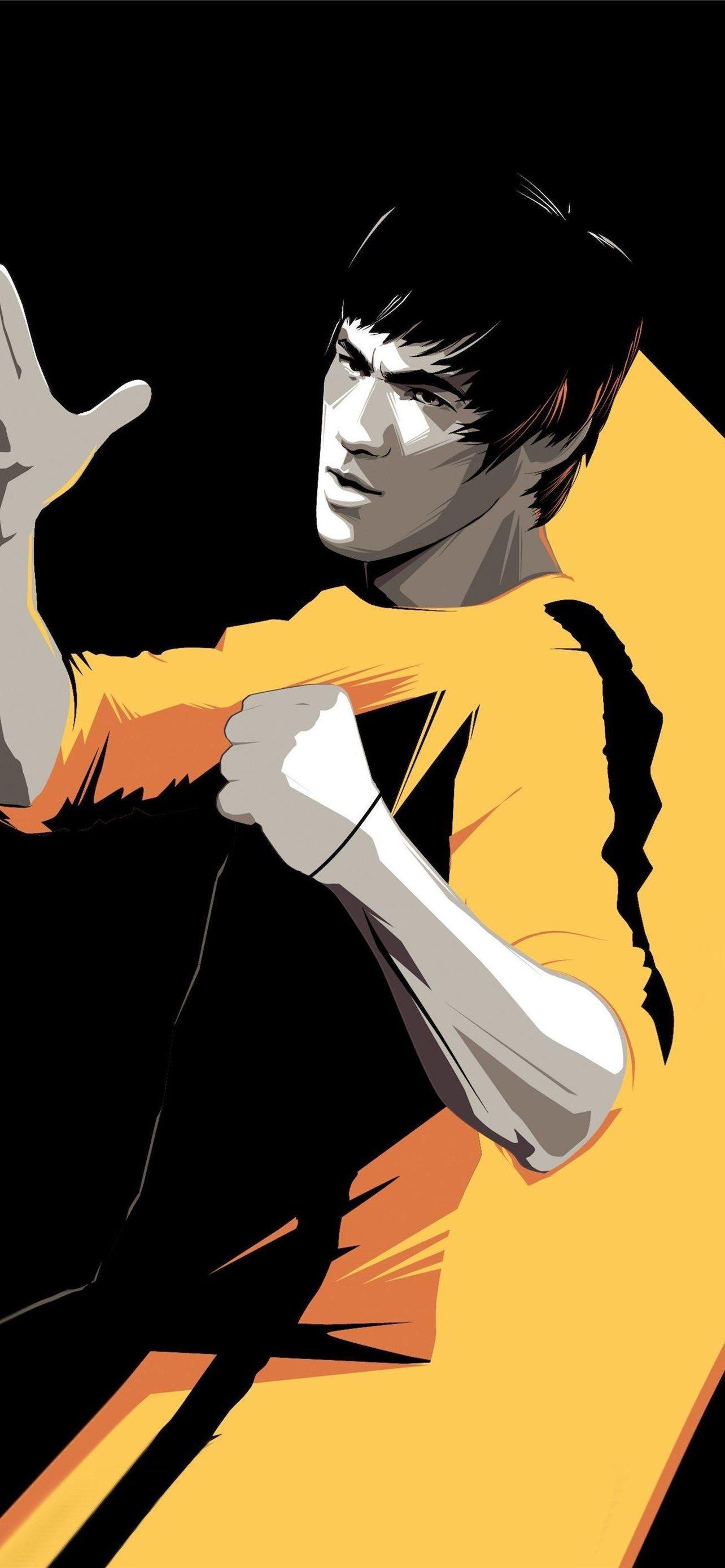 Bruce Lee Sun iPhone Wallpaper