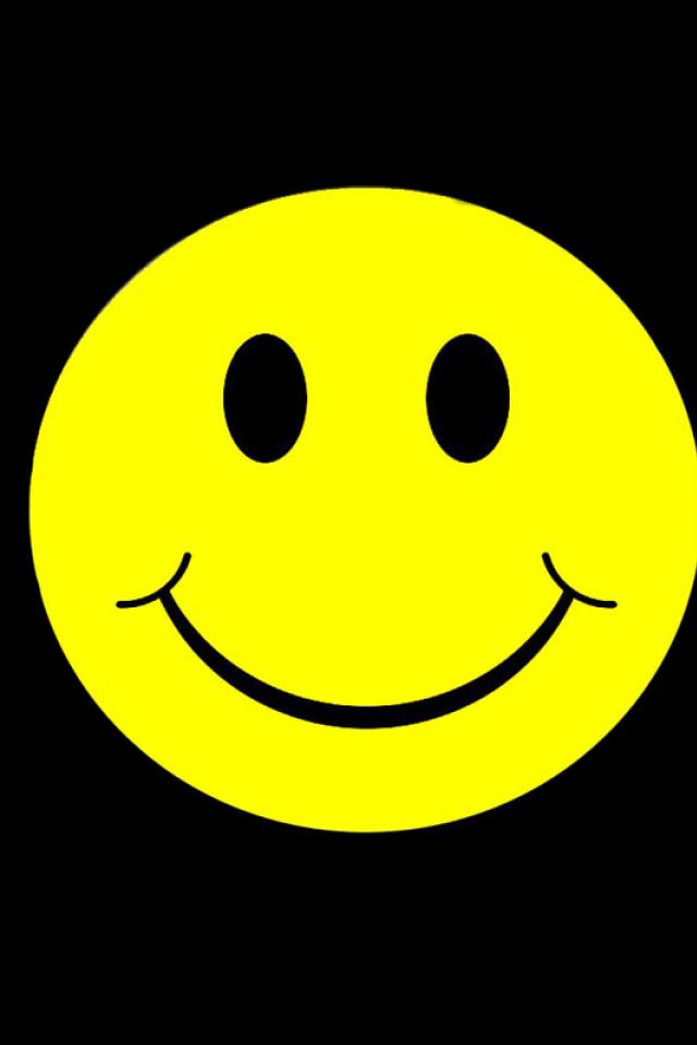 happy smiley face faces black background acid house Mobile resolutions 640x960