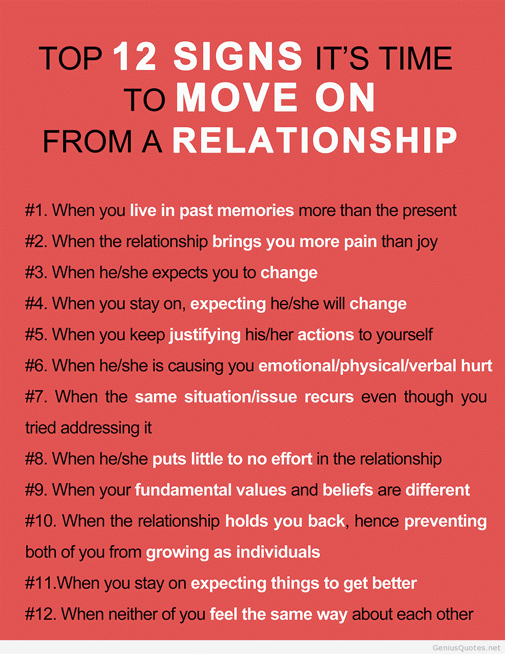 Top Signs It S Time To Move On From A Relationship