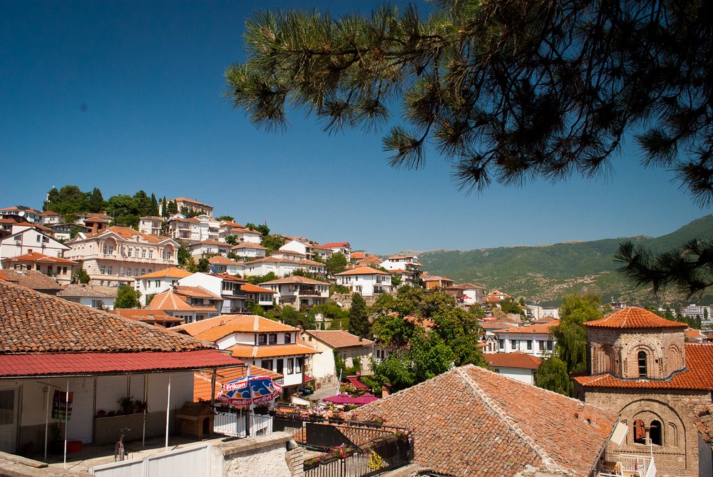Macedonia Houses And Tree Wallpaper HD Windows
