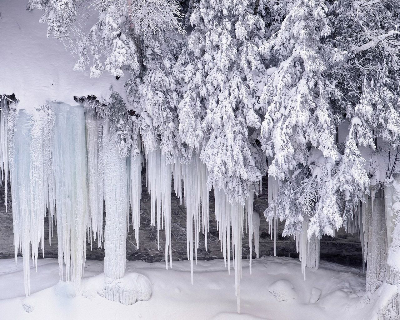 65 Snowy Winter Scenes Wallpapers   Download at WallpaperBro