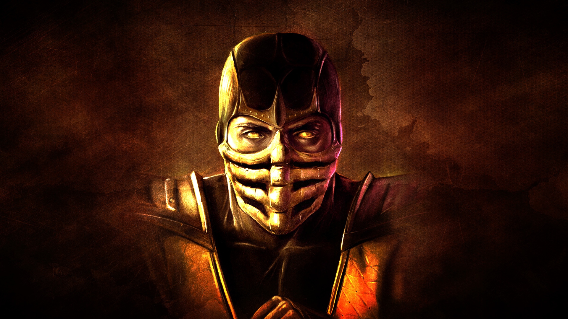 Wallpaper Mortal Kombat X Ninja Scorpion