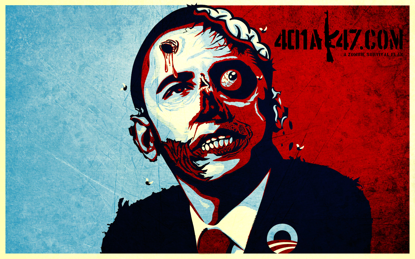 Zombie Barrack Obama Wallpaper Bullet To Head
