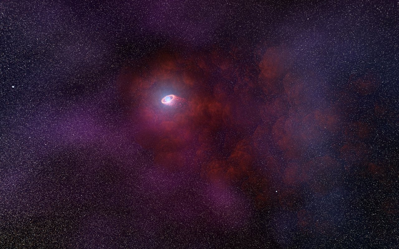 Artist S Impression Of Pulsar Wind From A Neutron Star Esa Hubble