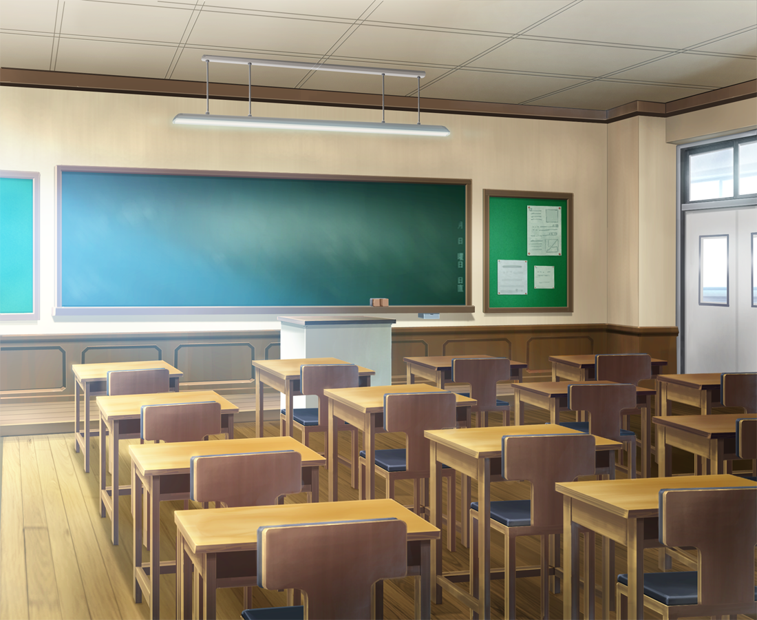 School Anime Scenery Wallpaper
