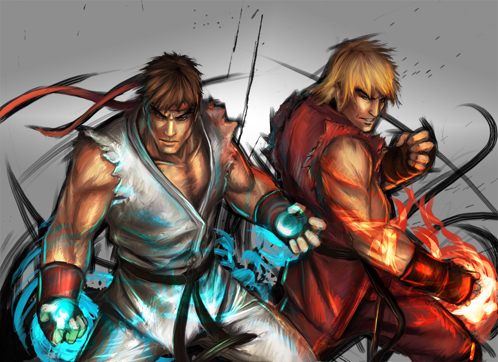 Street Fighters Ryu And Ken