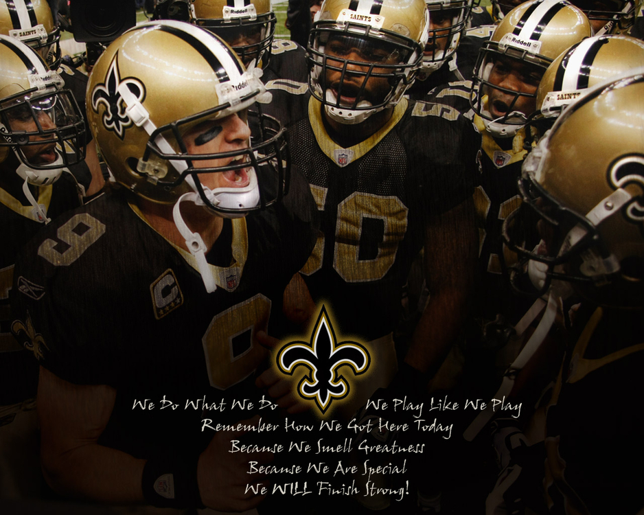 Wallpaper Nfl Saints Huddle Greatness By Yurintroubl Customize