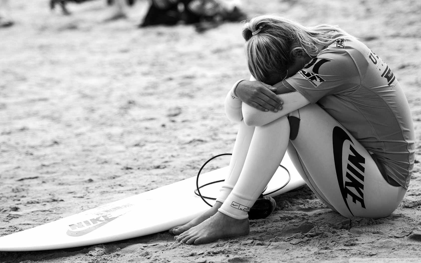 Wallpaper Surfing Surfer Girl Sport Nike