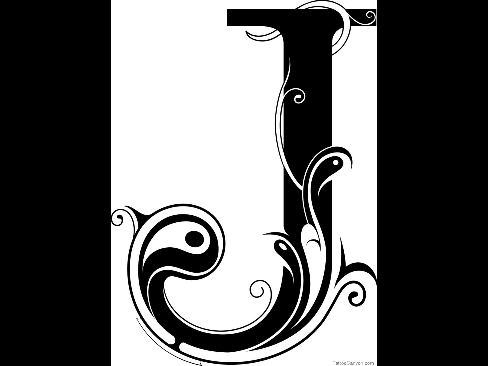 6421 letter j design tattoo lettering designs free tattoo design 1600x1200
