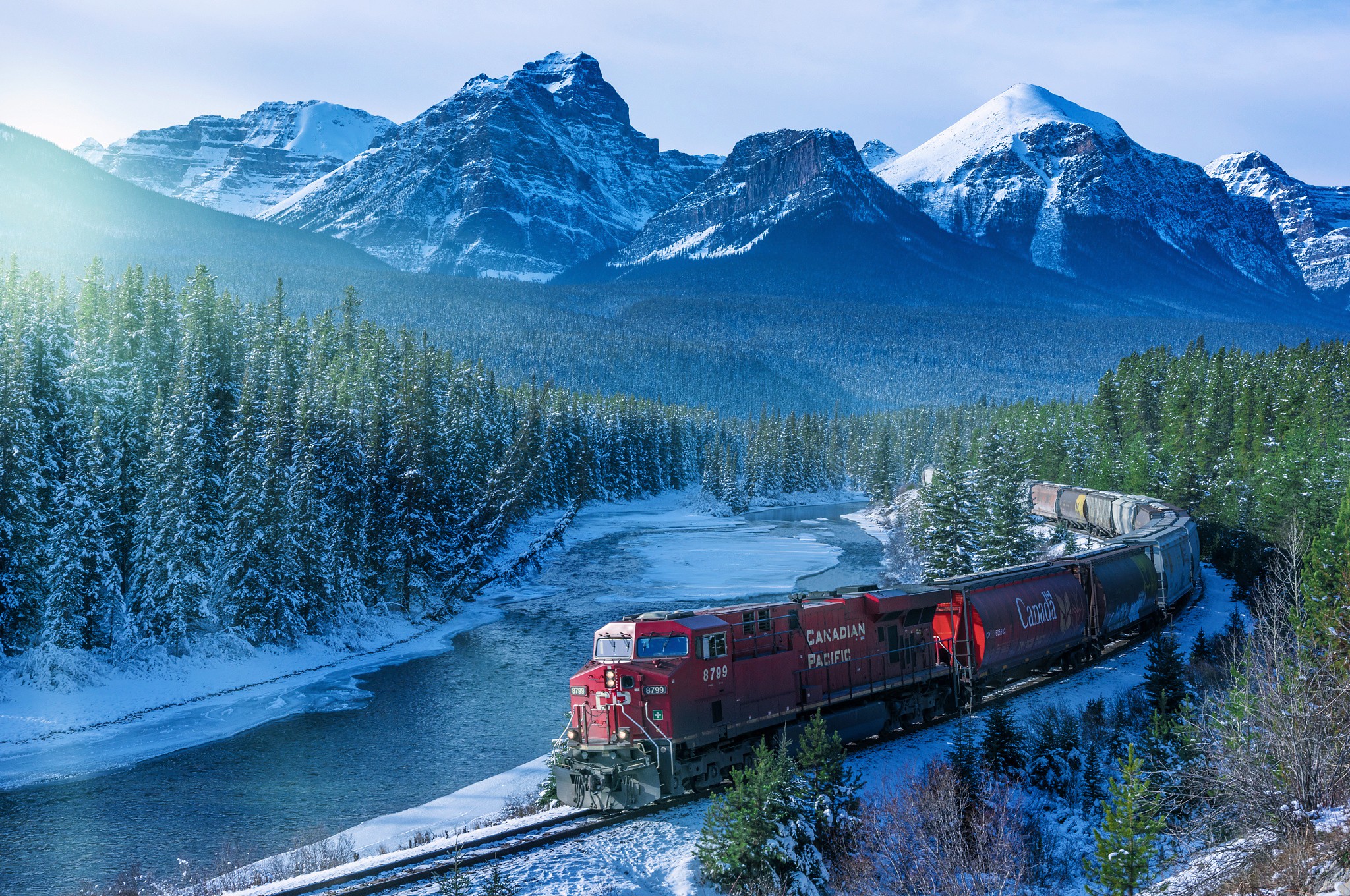 Canada Train Winter Wallpaper Teahub Io