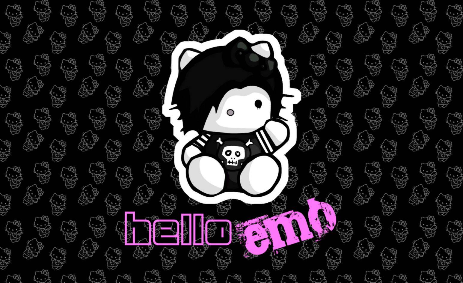 Hello Kitty Cute Emo Wallpaper