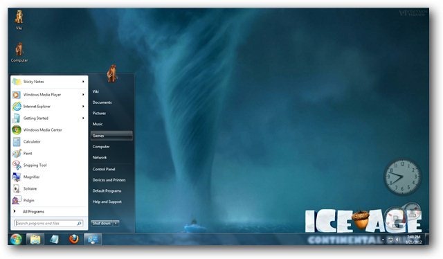 Windows Themes Ice Age Theme For Movie