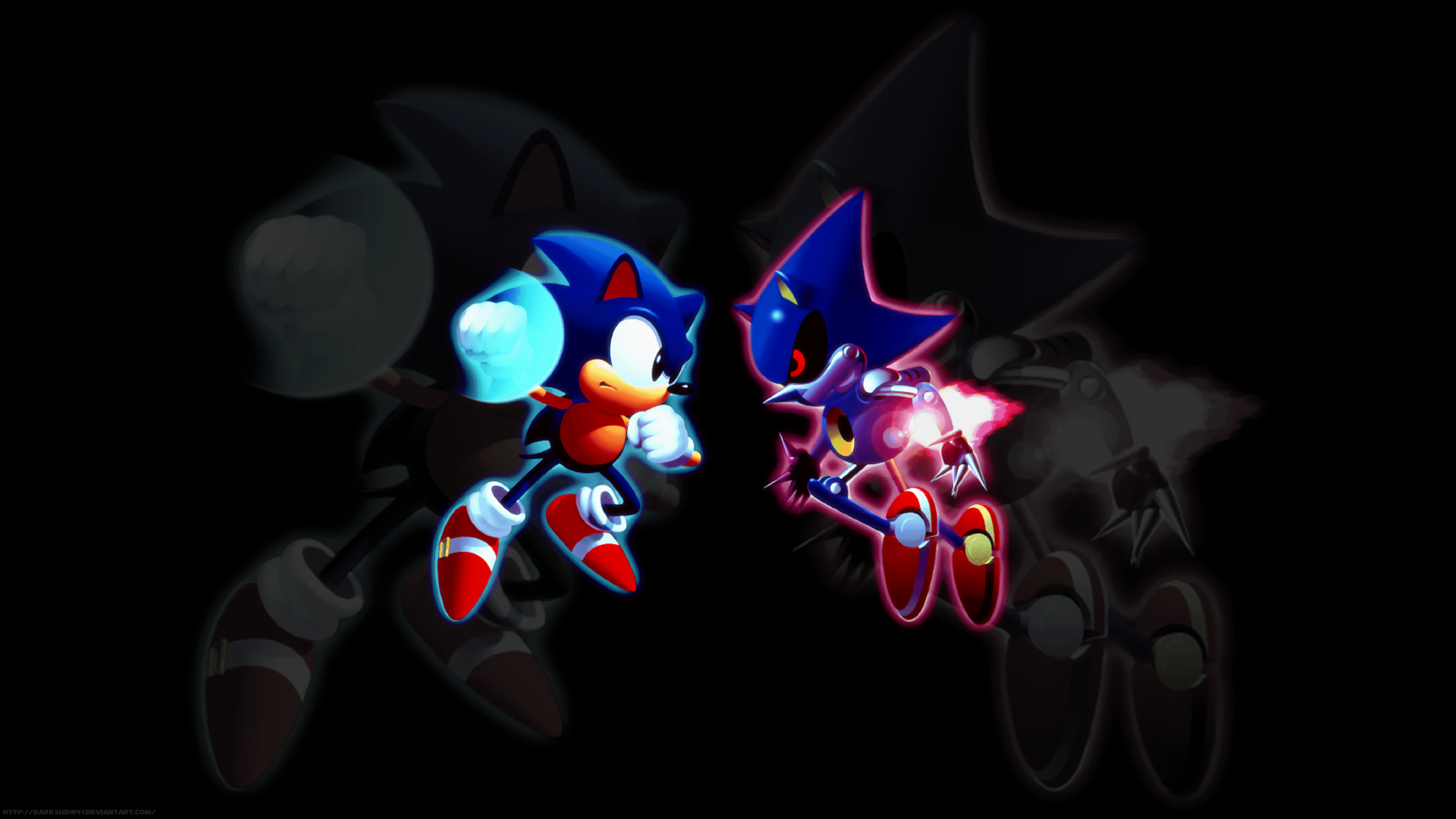 Sonic Vs Metal By DarksHDw91