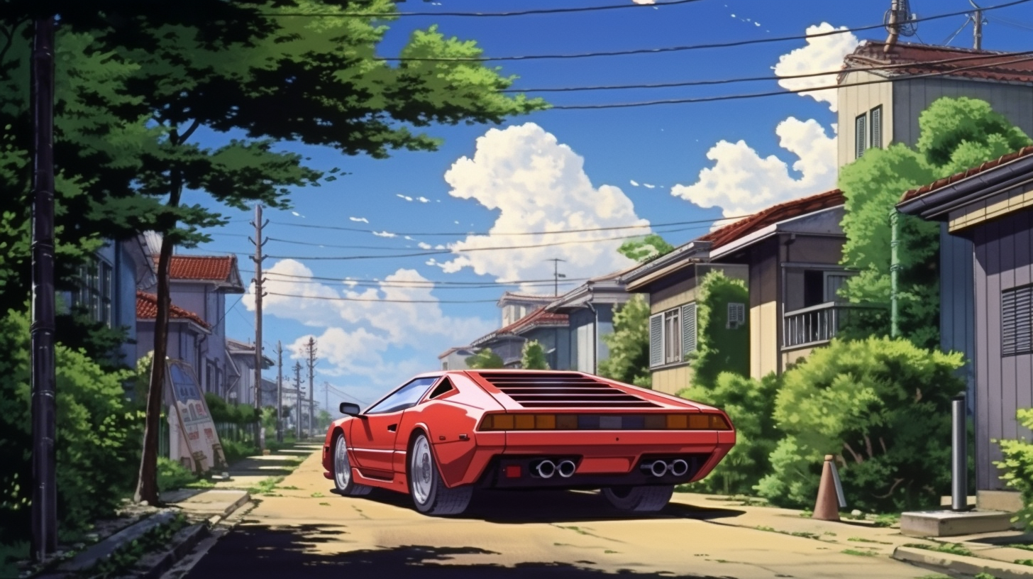 Ghibli Inspired Car Wallpaper Jdm