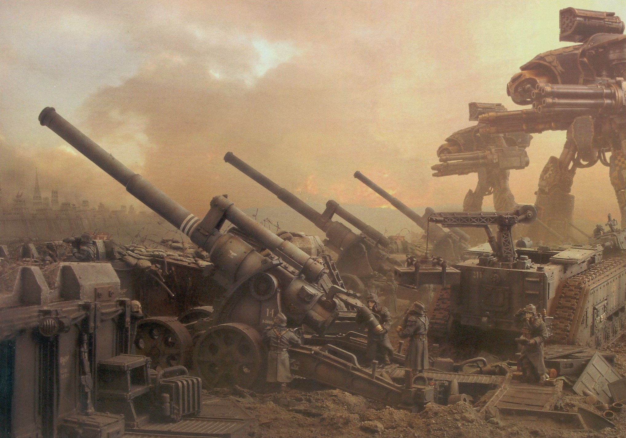 war titans tanks imperial guard artillery sci fi Warhammer 40K