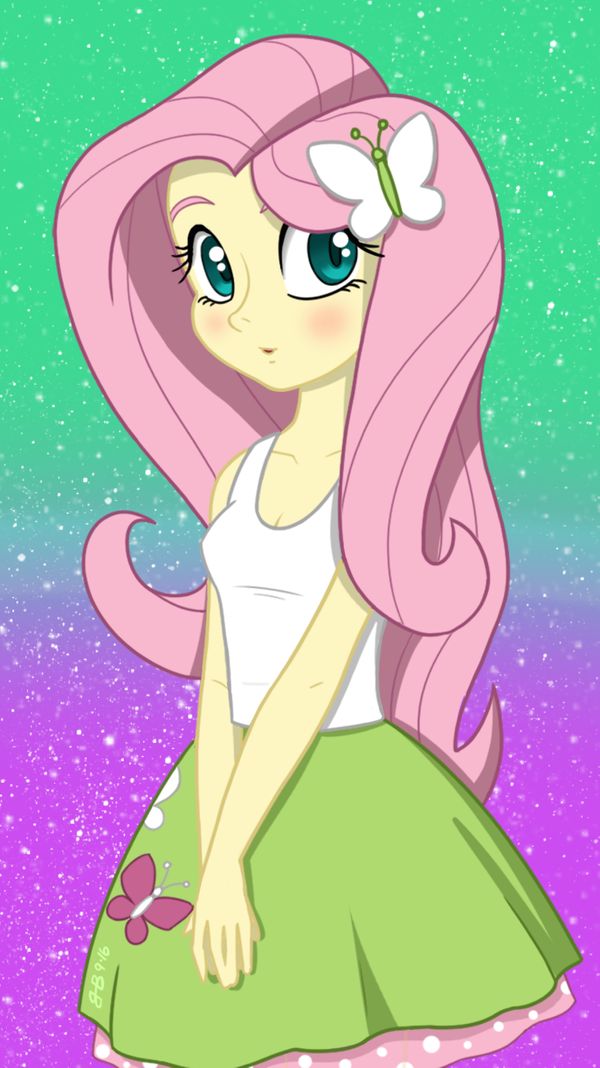 Mlp Fluttershy Eqg Phone Wallpaper By Burning Heart Brony On