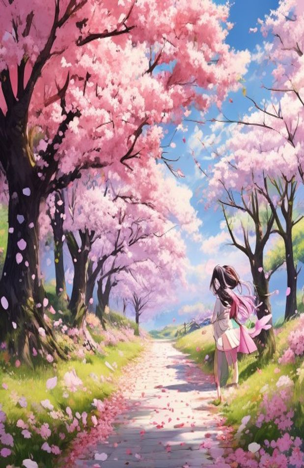 Anime Cherry Blossom Wallpaper
