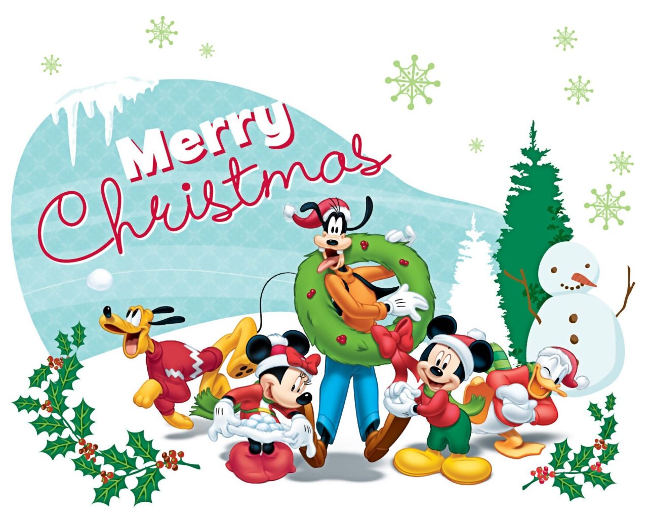 Mickey Mouse Merry Christmas Wallpaper Teahub Io