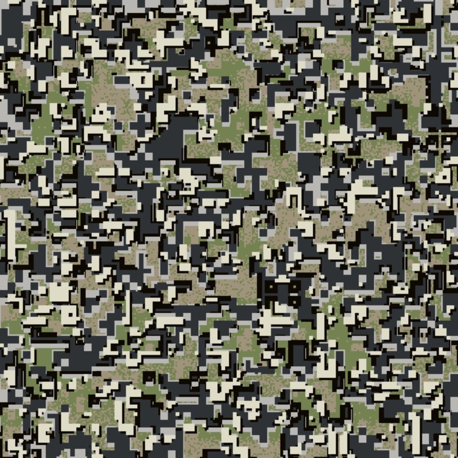 Digital Urban Camo Wallpaper Blocks Camouflage By