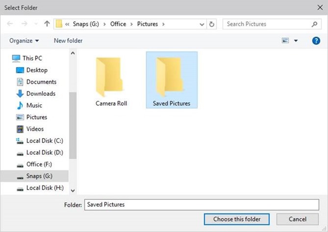 To change slideshow interval time select a time interval from Change
