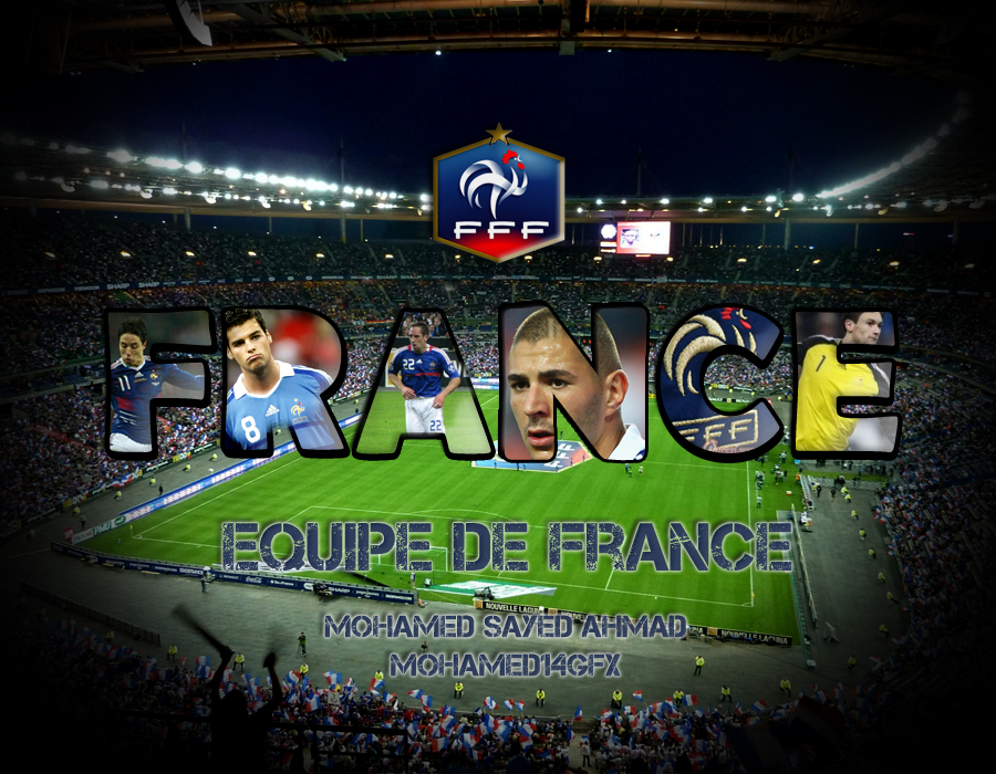 France Soccer Team Wallpaper by Mohamed14GFX