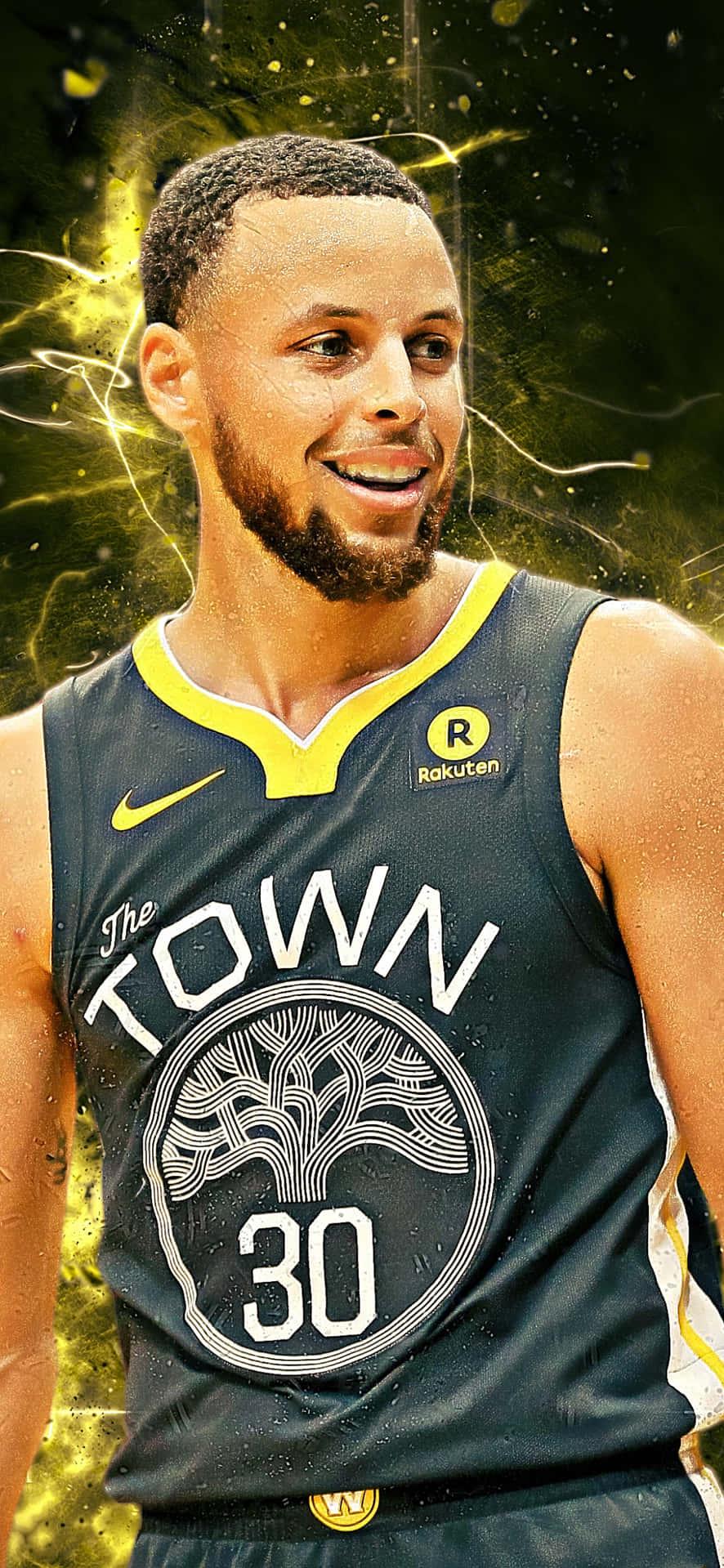 Stephen Curry 4k The Town Jersey Wallpaper