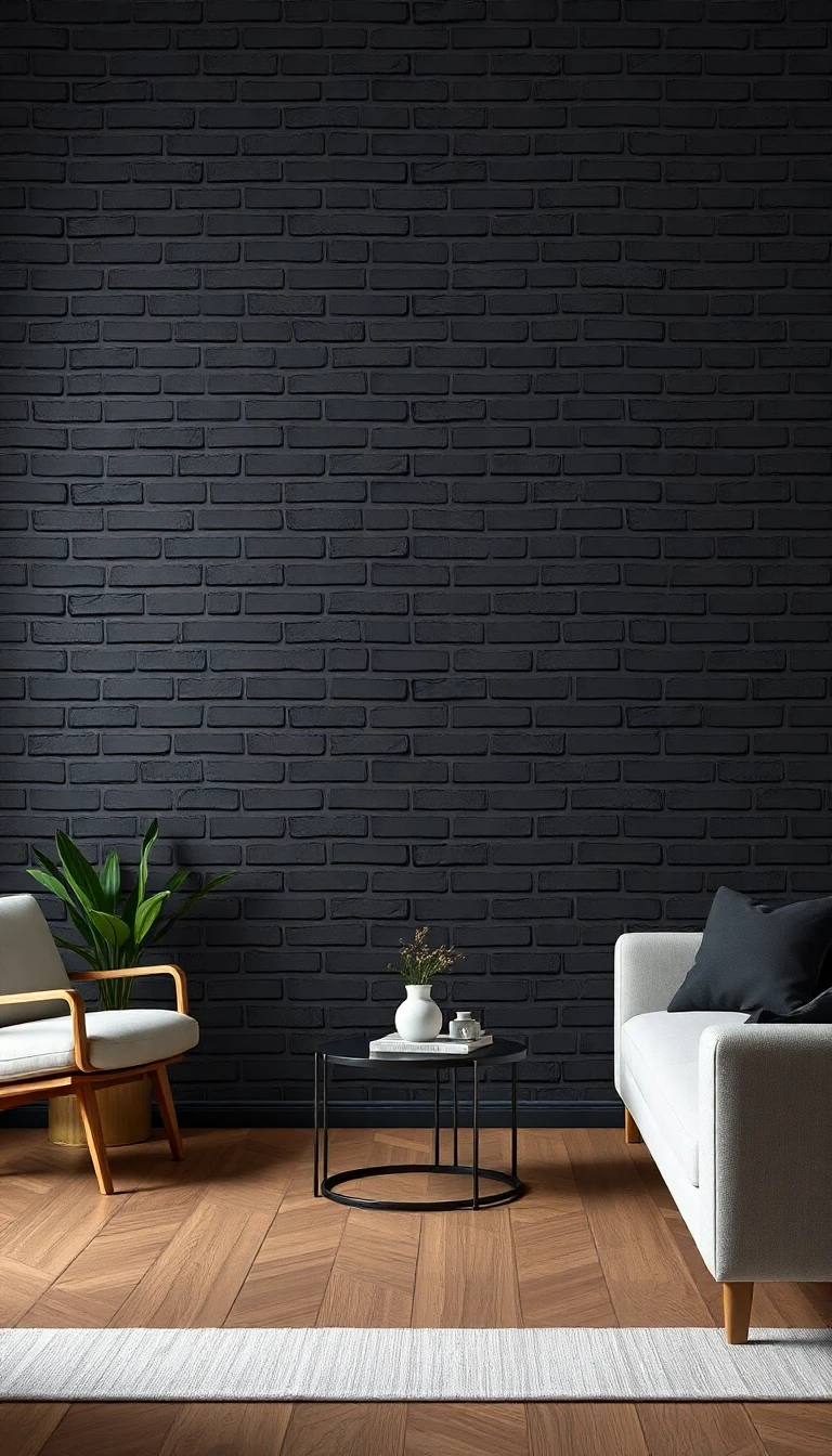 Black Brick Wallpaper
