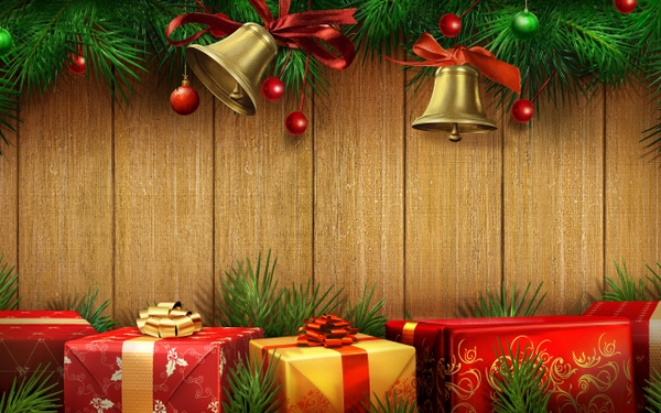 Christmas Gifts Colors Wallpaper