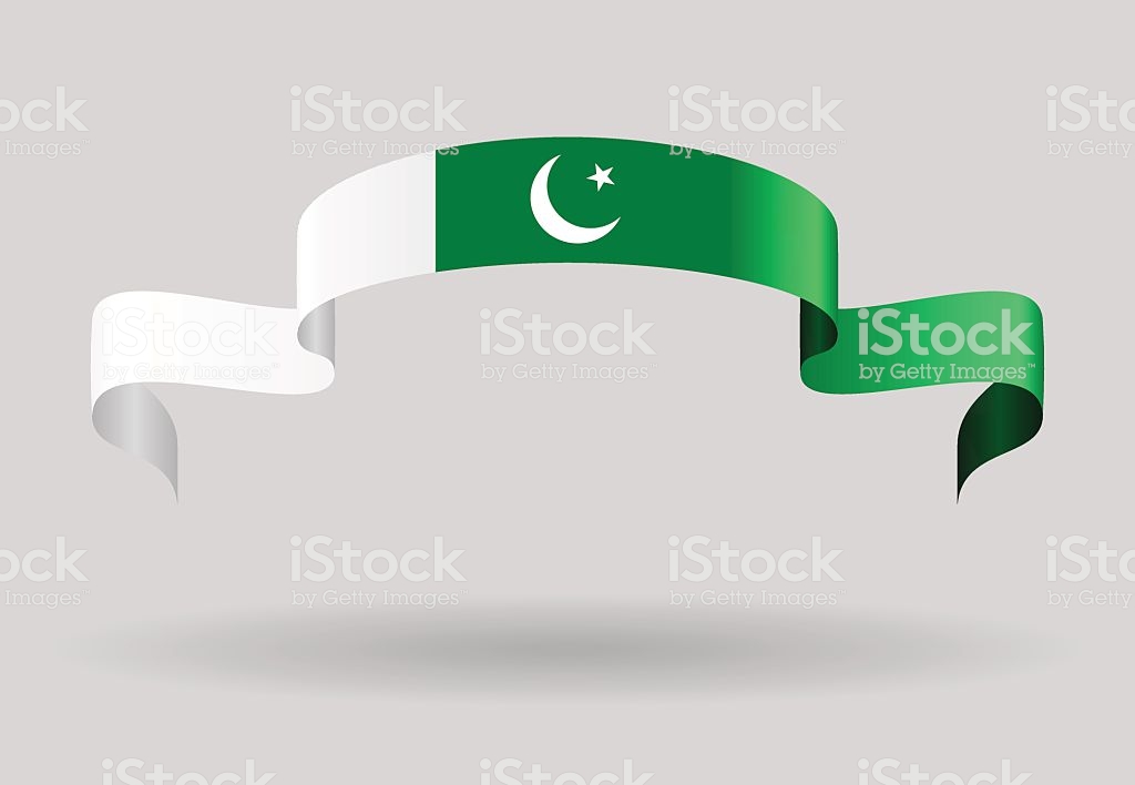 Pakistani Flag Background Vector Illustration Stock Art