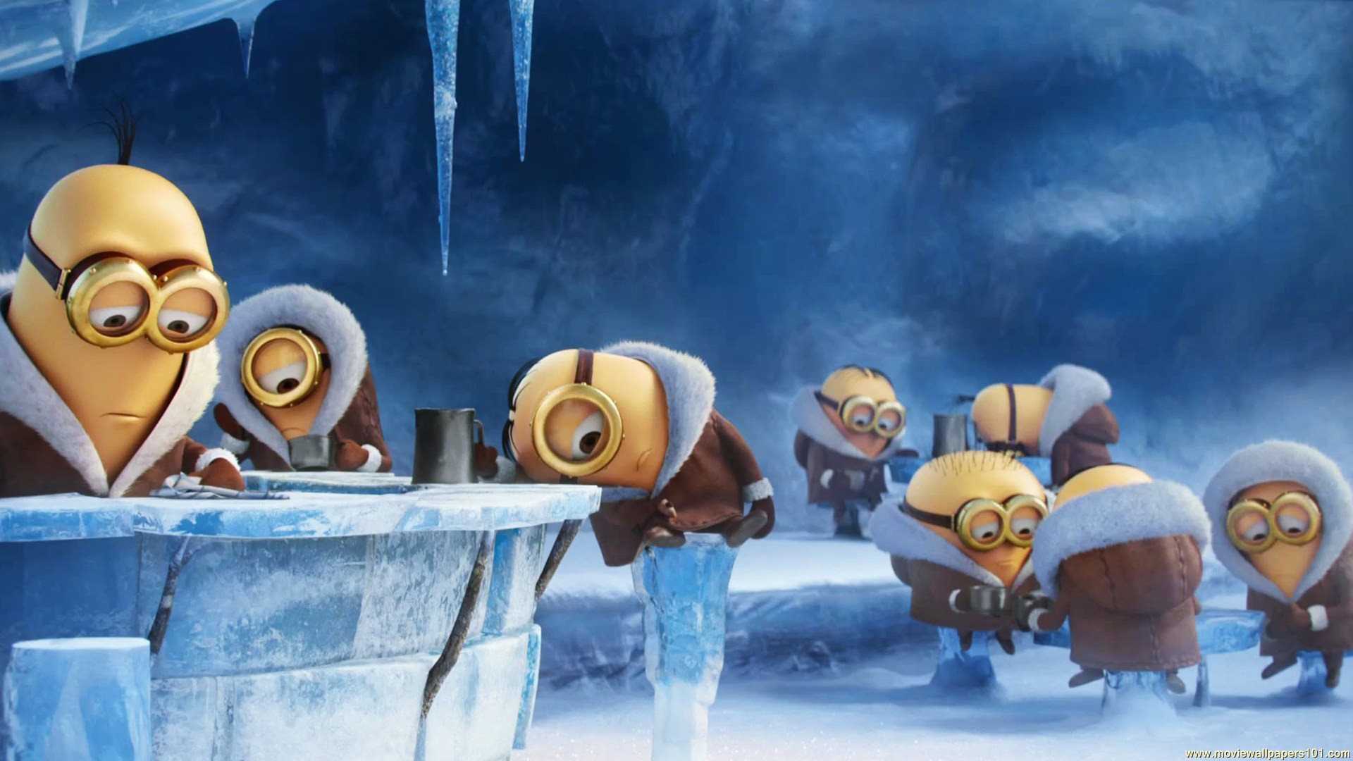 Minions In Ice Cold Winter HD Wallpaper   Stylish HD Wallpapers