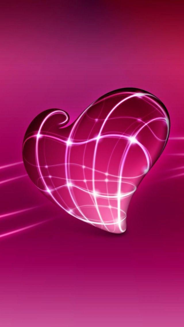 So Pink Heart iPhone Wallpaper