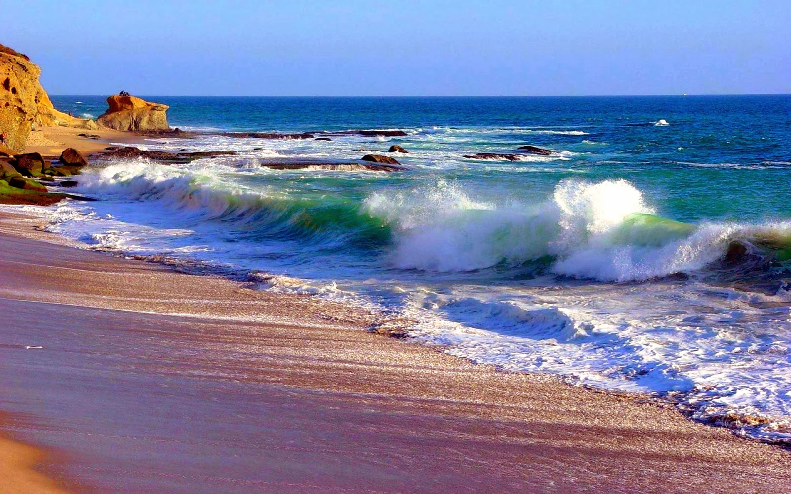 beach ocean waves