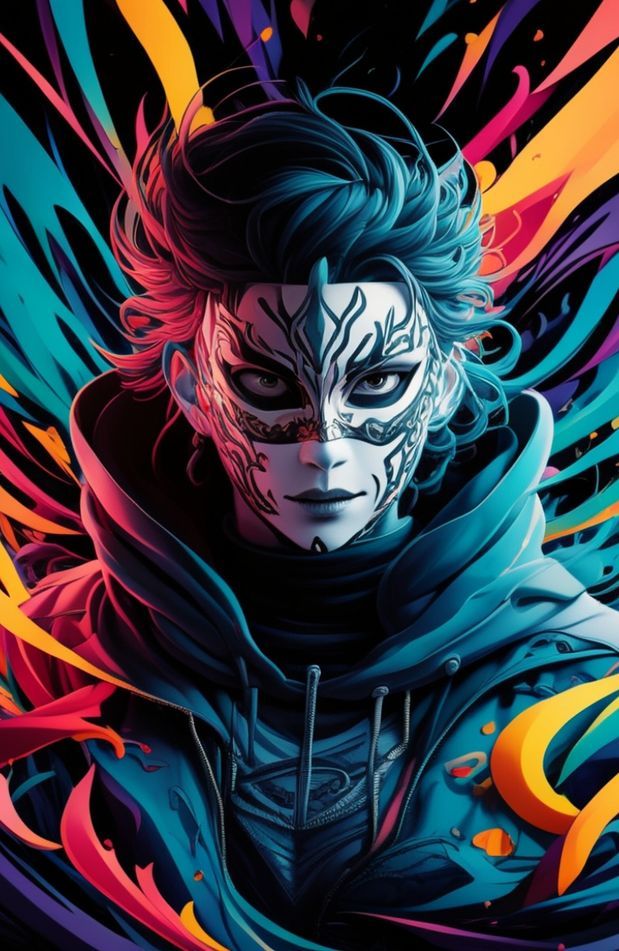 Anime With Mask Wallpaper