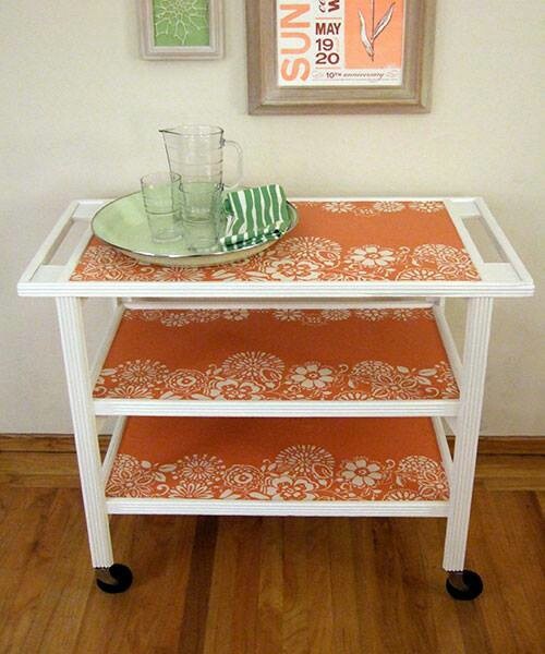 Use Wallpaper To Spice Up Old Furniture Future Projects Pinter