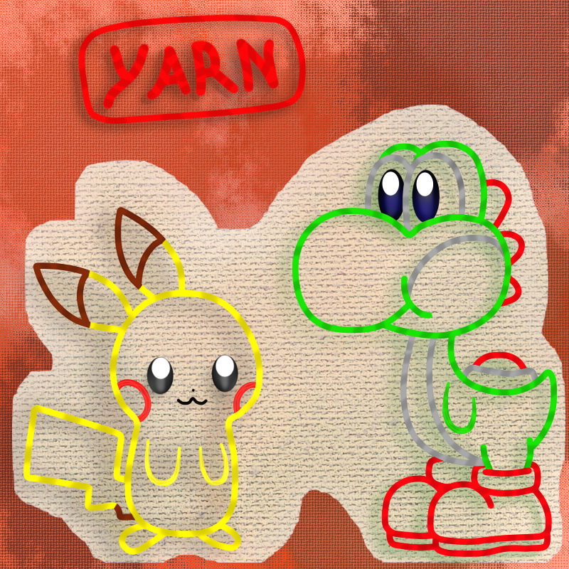 Yoshi And Pikachu Epic Yarn By Coonstito