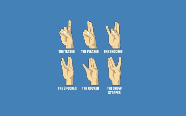 Funny Fingering Sign Language Wallpaper Humor