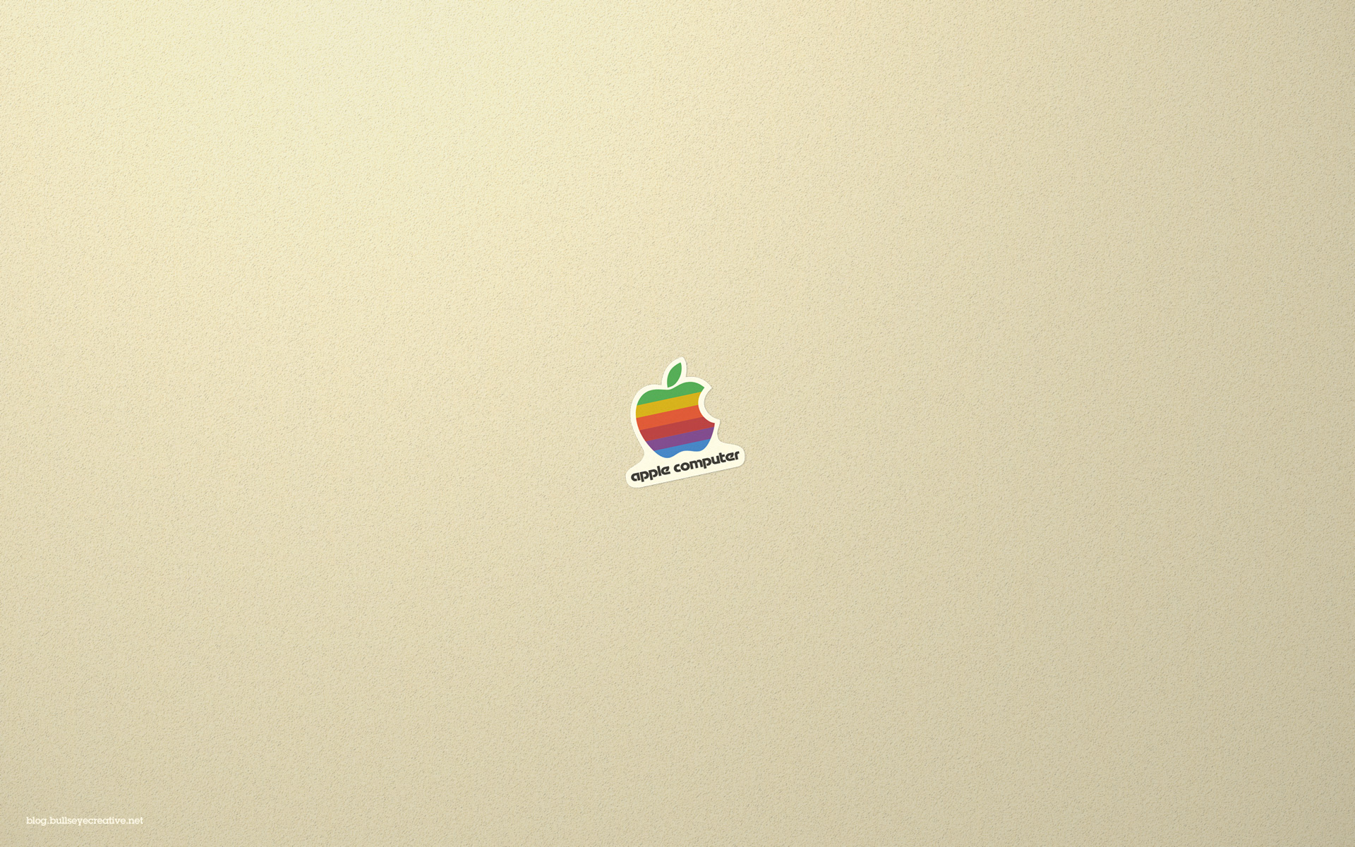Classic Macintosh Apple Logo Wallpaper Bullseye Creative